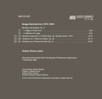 К 150-летию Рахманинова. Андрей Писарев — back